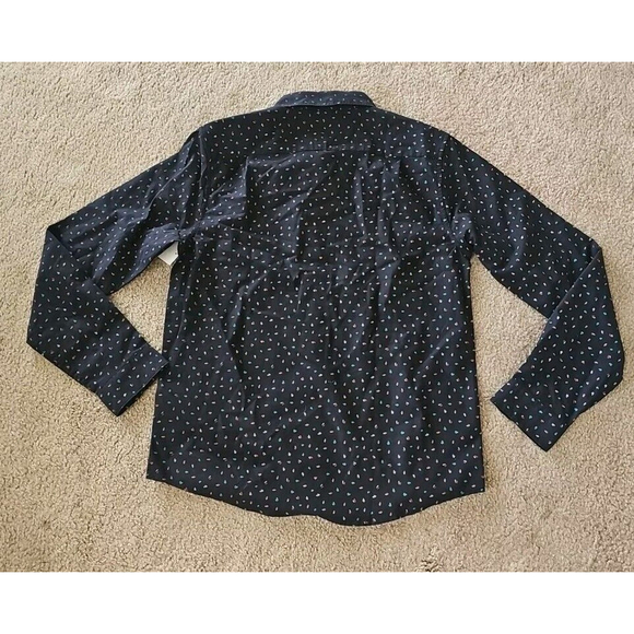 RVCA Mens Slim Fit Long Sleeve Button Down Shirt Black SMALL - Picture 5 of 7